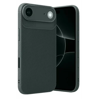 Mey İthalat®   iPhone 17 Air Auto Focus Karbon Kapak - Koyu Yeşil