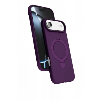 Mey İthalat®   iPhone 17 Air Regal Magsafe Standlı Kapak - Derin Mor