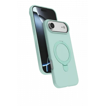 Mey İthalat®   iPhone 17 Air Regal Magsafe Standlı Kapak - Su Yeşili