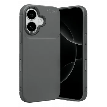 Mey İthalat®   iPhone 17 Auto Focus Karbon Kapak - Gri