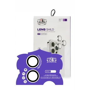 Mey İthalat®   iPhone 17 Bilvis Titan Kamera Lens - Gümüş