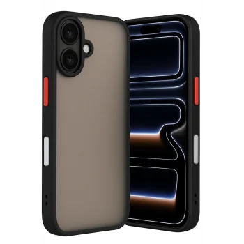 Mey İthalat®   iPhone 17 Kılıf Montreal Silikon Kapak - Siyah