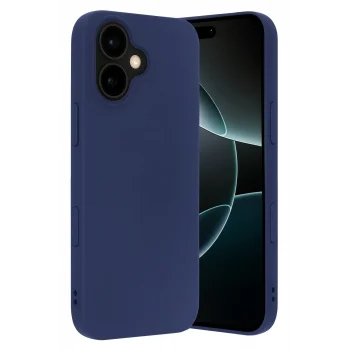 Mey İthalat®   iPhone 17 Nano içi Kadife Silikon - Lacivert