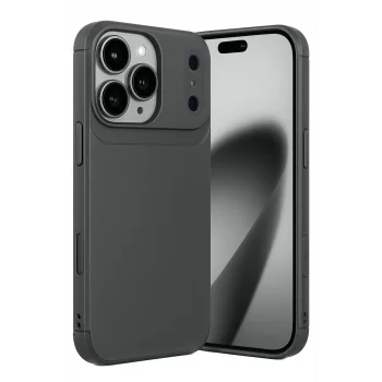 Mey İthalat®   iPhone 17 Pro Auto Focus Karbon Kapak - Gri
