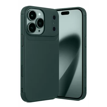Mey İthalat®   iPhone 17 Pro Auto Focus Karbon Kapak - Koyu Yeşil