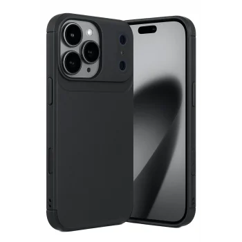 Mey İthalat®   iPhone 17 Pro Auto Focus Karbon Kapak - Siyah