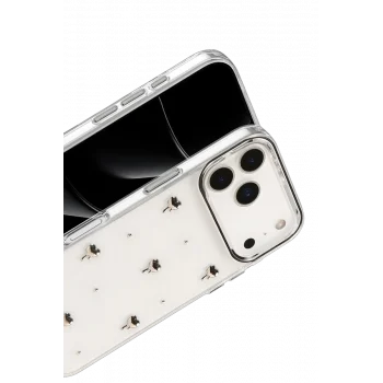 Mey İthalat®   iPhone 17 Pro Fiyonk Desenli Kapak - Desen 1