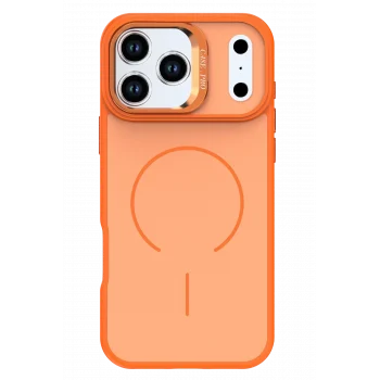 Mey İthalat®   iPhone 17 Pro Flexa Magsafe Kapak - Turuncu