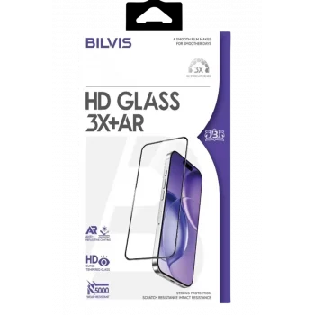 Mey İthalat®   iPhone 17 Pro Max Bilvis 3X AR HD Cam Ekran Koruyucu - Siyah