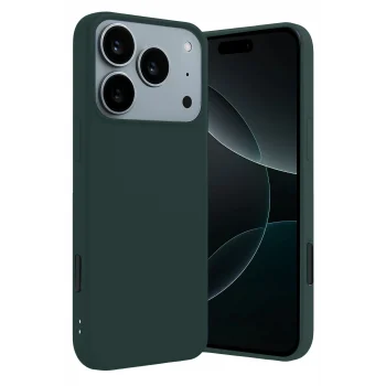 Mey İthalat®   iPhone 17 Pro Max First Silikon - Koyu Yeşil