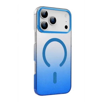Mey İthalat®   iPhone 17 Pro Max Glossy Magsafe Kapak - Mavi