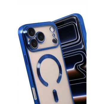 Mey İthalat®   iPhone 17 Pro Max Kross Magneticsafe Kapak - Lacivert