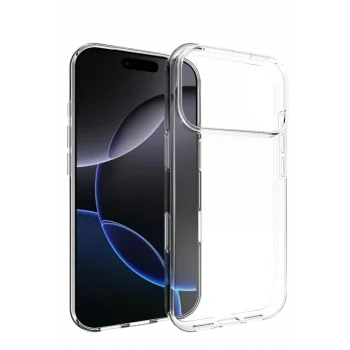 Mey İthalat®   iPhone 17 Pro Max Lüx Şeffaf Silikon - Şeffaf