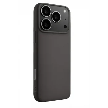 Mey İthalat®   iPhone 17 Pro Max Nano içi Kadife Silikon - Gri