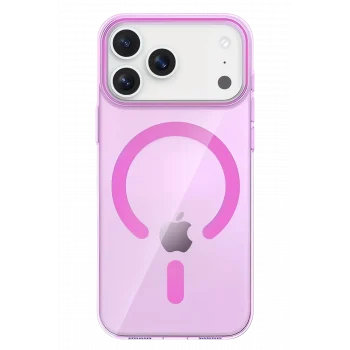 Mey İthalat®   iPhone 17 Pro Max PC Blank Magsafe Kapak - Pembe