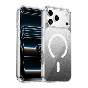 Mey İthalat®   iPhone 17 Pro Max Sora Simli Magsafe Kapak - Siyah