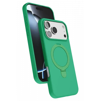 Mey İthalat®   iPhone 17 Pro Regal Magsafe Standlı Kapak - Yeşil