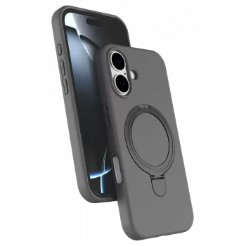 Mey İthalat®   iPhone 17 Regal Magsafe Standlı Kapak - Titan Gri