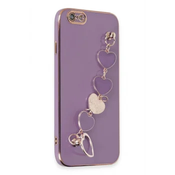 Mey İthalat®   iPhone 6 Kılıf Esila Silikon - Mor