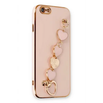 Mey İthalat®   iPhone 6 Kılıf Esila Silikon - Pudra