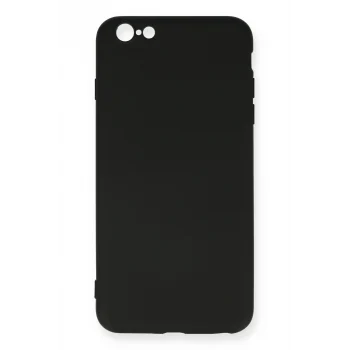 Mey İthalat®   iPhone 6 Plus Kılıf Nano içi Kadife Silikon - Siyah