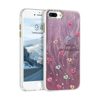 Mey İthalat®   iPhone 7 Plus Kılıf Blade Aynalı Desenli Kapak - Desen 8