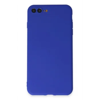 Mey İthalat®   iPhone 7 Plus Kılıf First Silikon - Koyu Mavi