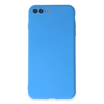 Mey İthalat®   iPhone 7 Plus Kılıf First Silikon - Mavi