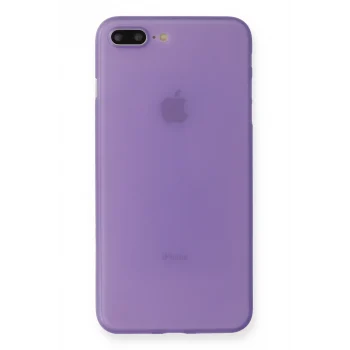 Mey İthalat®   iPhone 7 Plus Kılıf PP Ultra İnce Kapak - Mor
