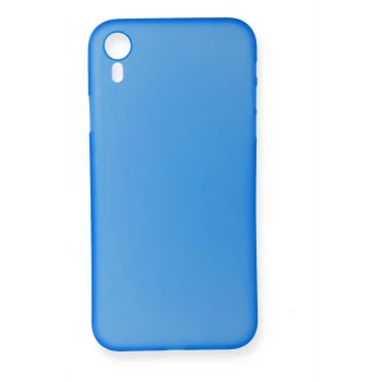 Mey İthalat®   iPhone XR Kılıf PP Ultra İnce Kapak - Mavi