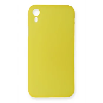 Mey İthalat®   iPhone XR Kılıf PP Ultra İnce Kapak - Sarı
