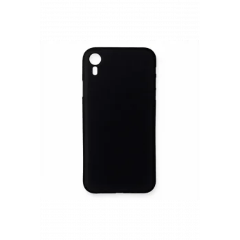 Mey İthalat®   iPhone XR Kılıf PP Ultra İnce Kapak - Siyah