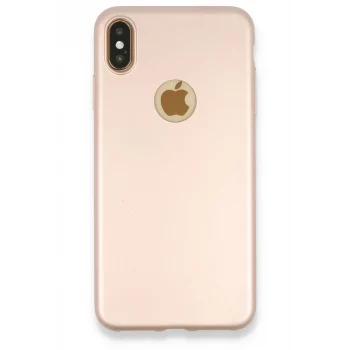 Mey İthalat®   iPhone XS Max Kılıf First Silikon - Rose Gold
