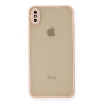 Mey İthalat®   iPhone XS Max Kılıf Montreal Silikon Kapak - Pembe