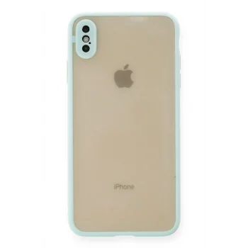 Mey İthalat®   iPhone XS Max Kılıf Montreal Silikon Kapak - Turkuaz