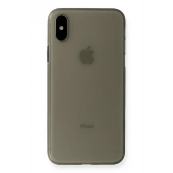 Mey İthalat®   iPhone XS Max Kılıf PP Ultra İnce Kapak - Gri
