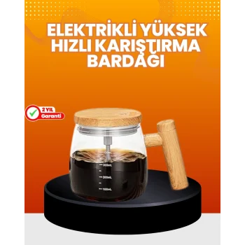 Mey İthalat® Isıtıcılı Manyetik Karıştırıcı Kupa – 400 ml, C Tipi Şarjlı, Akıllı Tasarım