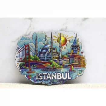 Mey İthalat® İstanbul Temalı Silikon Buzdolapı Süsü Magnet 10*6