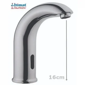 Mey İthalat® İtimat 681 Fotoselli Lavabo Bataryası Çift Su Girişli