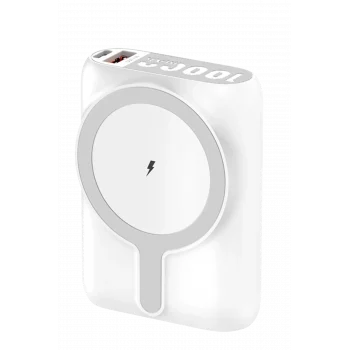 Mey İthalat®  J31 10.000 mAh 20W PD Magsafe Powerbank - Beyaz