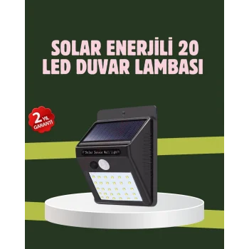 Mey İthalat® Kablo Gerektirmeyen Solar LED Bahçe ve Veranda Işığı
