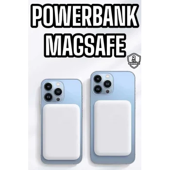 Mey İthalat® Kablosuz Şarj Aleti Hızlı Şarj Taşınabilir 5000 Mah