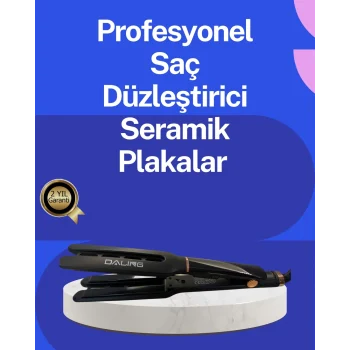 Mey İthalat® Kadın Saç Düzleştirici Seyahat Dostu 5 Kademeli Isı Kontrolü
