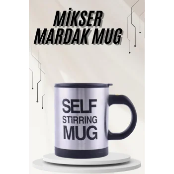 Mey İthalat® Karıştırıcı Özellikli Mikser Kupa Bardak Termos Bardak