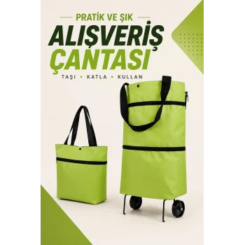 Mey İthalat® KATLANABİLİR ALIŞVERİŞ ÇANTASI