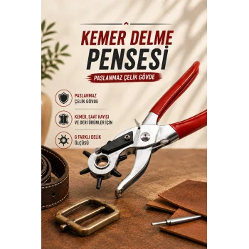 Mey İthalat® Kemer Delme Pensesi Paslanmaz Çelik Gövde