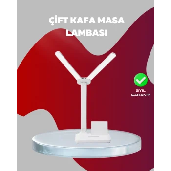 Mey İthalat® Kısılabilir LED Masa Lambası – Kalemlik, Telefon Standı ve Okuma Işığı Bir Arada