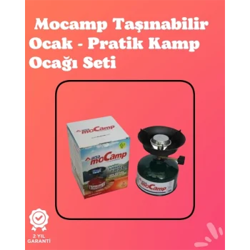 Mey İthalat® Kolay Ayarlanabilir Alevli ve Güvenli Metal Kamp Ocağı
