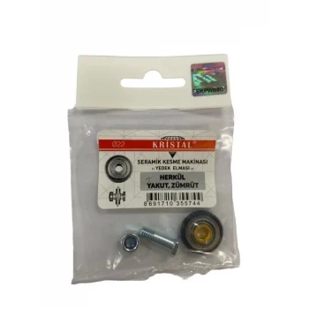 Mey İthalat® Kristal 35574 Herkül Yakut Zümrüt Yedek Seramik Elması