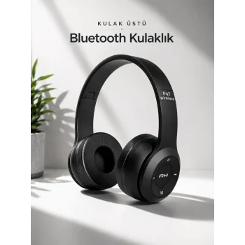 Mey İthalat® Kulak İçi Kablosuz Bluetooth Kulaklık Ekstra Bass ve Çok Yönlü Kullanım